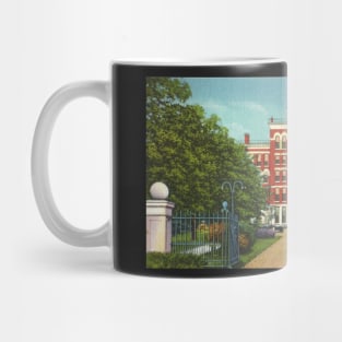 1924 Jonas Clark Hall, Clark University Worcester, MA Vintage Postcard Image Mug